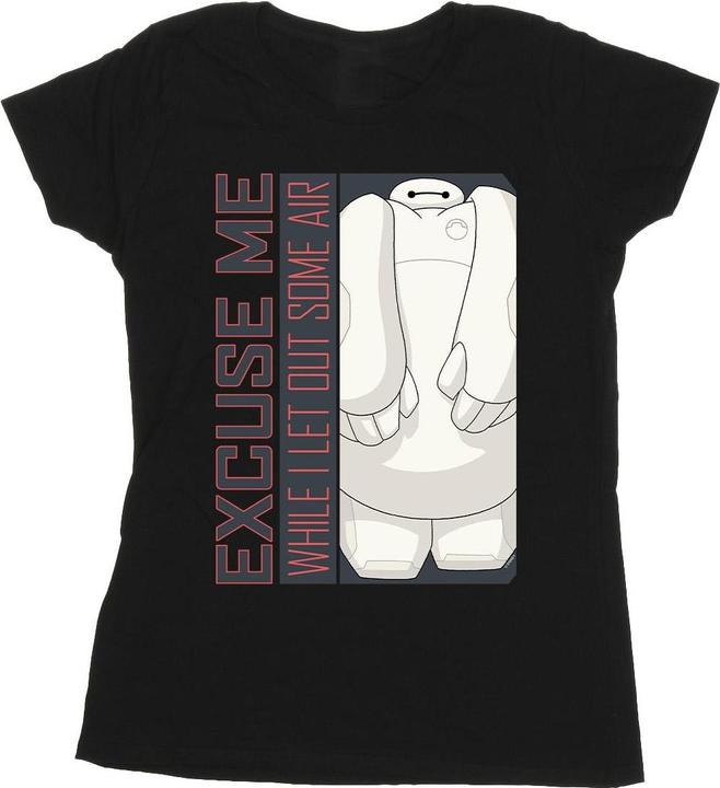 Actual product image Disney Womens/Ladies Big Hero 6 Baymax Excuse Me Some Air Cotton T-Shirt (XXL)