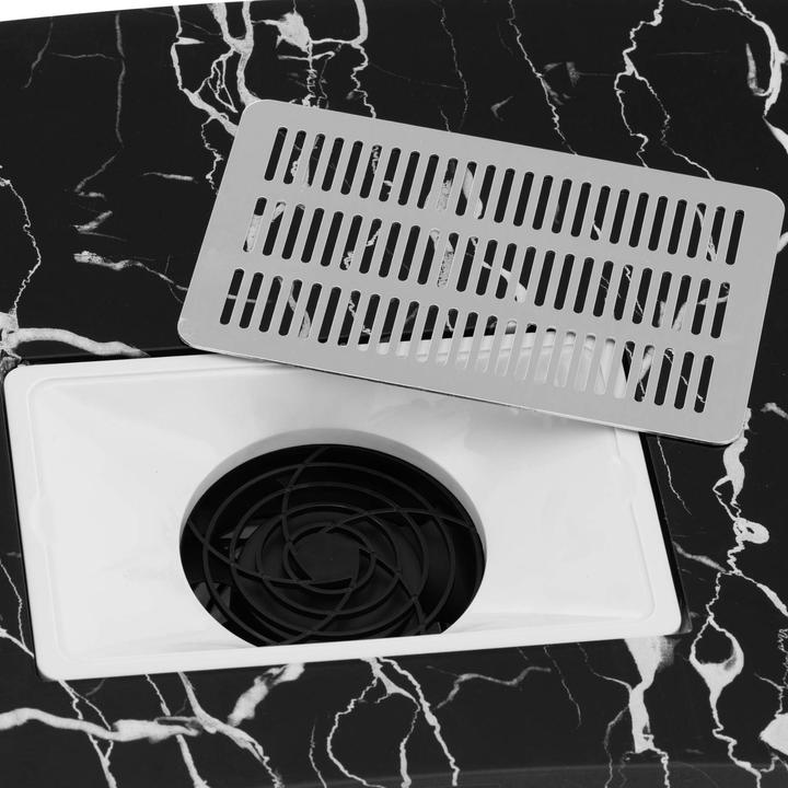 Produktbild Physa Nageltisch faltbar Maniküretisch Nagelstudio-Tisch Handauflage Rollen Schwarz
