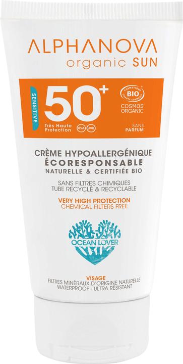 Actual product image Alphanova SUN Face Organic SPF50+ hypoallergenic (Sun cream face, SPF 50+, 50 g)