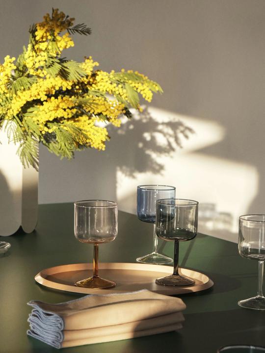 Actual product image HAY Lots de 2 verres?? vin TINT Bleu clair (25 cl, 2 Glasses, Red wine glasses)
