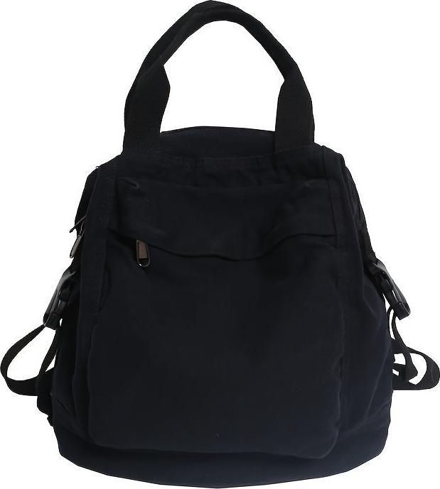 Produktbild Only-Bags.Store Vintage-inspirierter Freizeitrucksack, einfarbig, faltbar mit festen Schulterriemen