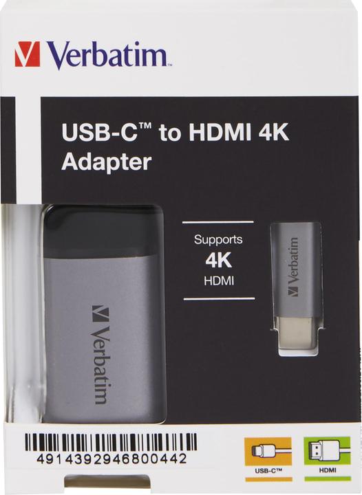 Produktbild Verbatim USB Typ-C zu (HDMI, 5.50 cm)