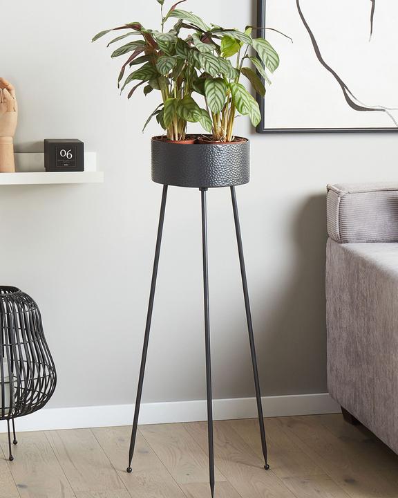 Image du produit Beliani Support pour plantes noir ⌀24 cm LEIKA (33 cm)