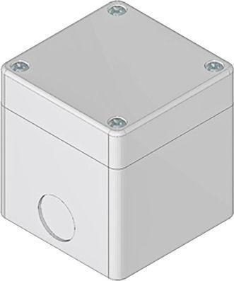 Actual product image Rs Pro Control station Empty housing x Ø 22mm, 70 x 70 x 74mm, grey, ABS, IP 65