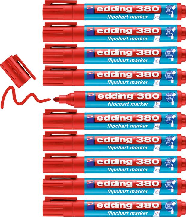 Produktbild Edding Flipchart Marker 380 (Rot, 3 mm, 1 x)