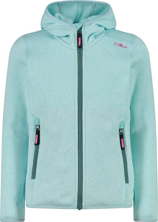 CMP Campagnolo Girl's Jacket Fix Hood Jacquard Knitted 3H19825