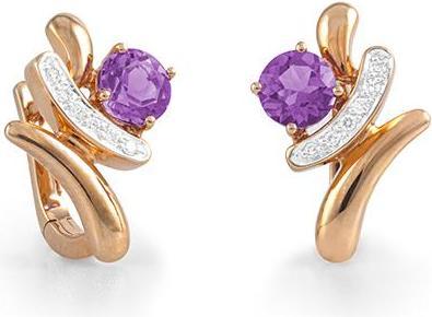 Produktbild Breuning OHRSCHMUCK - E.AMETHYST/Brill. 0,072 Ct. H/si (750/18 K Gold)