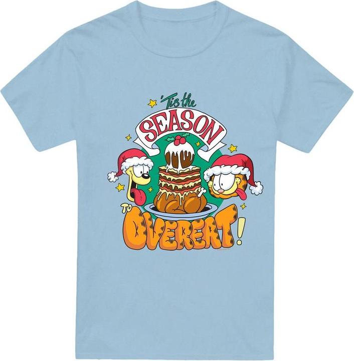 Produktbild Garfield Tis The Season To Overeat TShirt weihnachtliches Design (L)