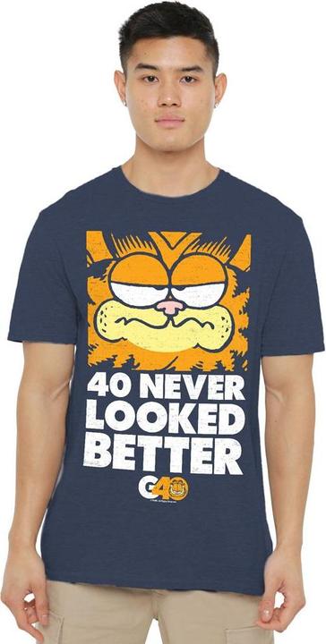 Actual product image Garfield Unisex Adult 40 Looks T-Shirt (L)
