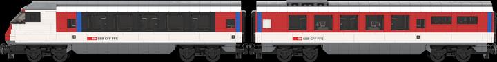 Image du produit Mobabricks Set de complément InterCity CFF (compatible avec LEGO City)