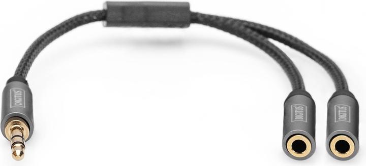 Produktbild Digitus Audio Splitter, 3,5 mm Klinke auf 2x 3,5 mm Buchse (0.20 m)