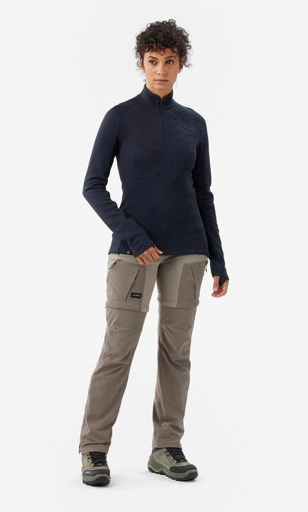 Produktbild Forclaz Merinoshirt Damen langarm - Merino Resist dunkelblau (M)