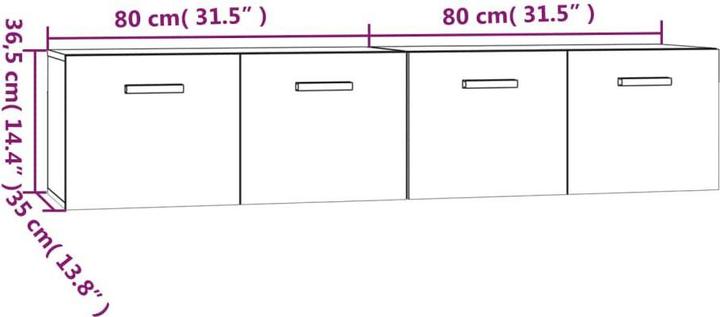 Actual product image VidaXL Hasan (80 x 35 x 36.5 cm)