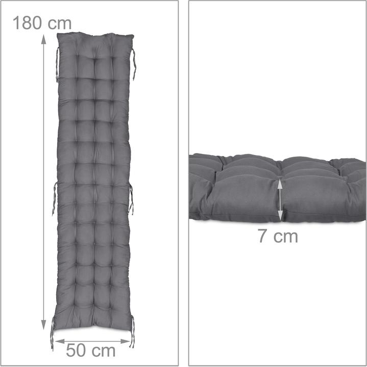 Produktbild Relaxdays Bankauflage (180 x 50 x 7 cm)