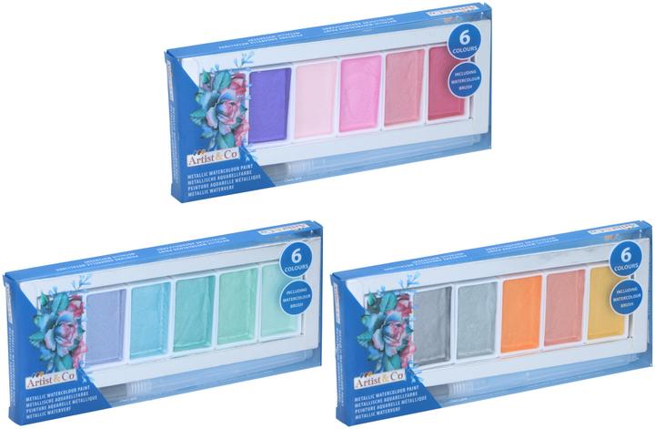 Artist&Co Paint Watercolour Metallic (Multicolor)