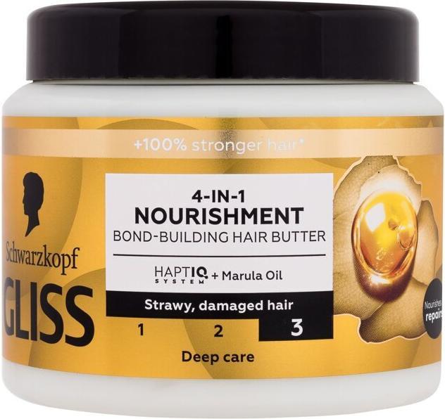 Schwarzkopf Gliss Trt Aqua Revive Strengthening Hair Mask 4In1 Nourishment 400Ml (400 ml)