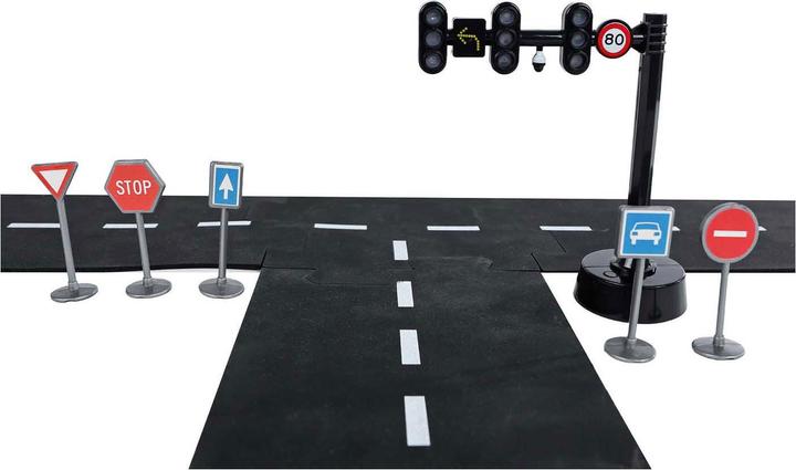 Kids Globe Farming Traffic light with 3 lights 12cm with function 5 signs