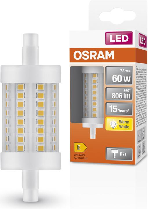 Produktbild Osram R7s Röhre (R7s, 7.30 W, 806 lm, 1 x, E)