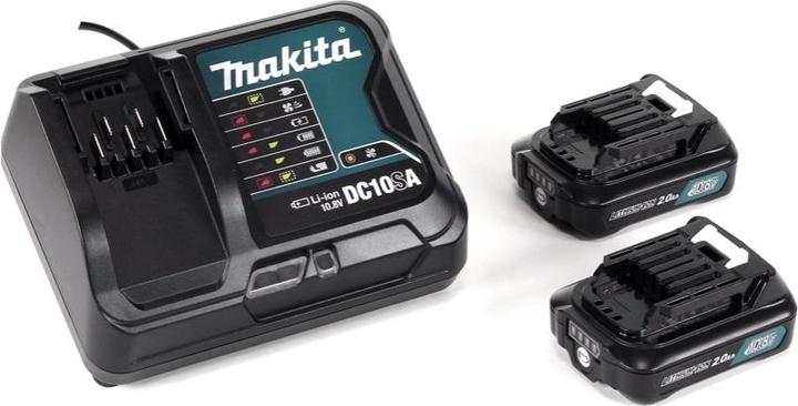 Produktbild Makita DF032DSAJ Cordless drill, 12V MAX, 2x2.0 Ah Li-ion 35/21 Nm, 0.88kg, 1/4 ", LED 2-speed, BL (Akkubetrieb)
