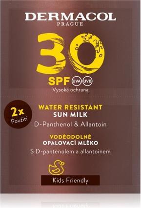 Dermacol Water Resistant Sun Milk SPF 30 (Lait solaire résistant à l'eau) 2 x 15 ml (Lait solaire, SPF 30, 30 ml)