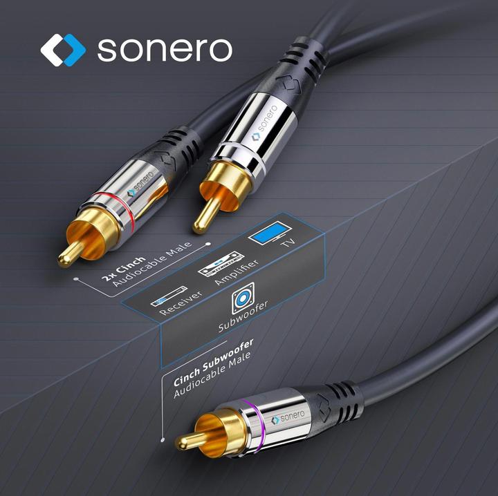 Produktbild Sonero Cinch – 2 x Cinch (1 m, Cinch)
