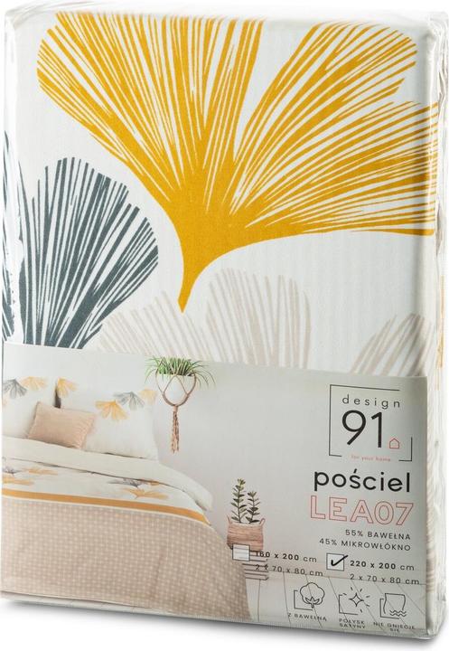 Actual product image Eurofirany D91/POS/LEA/07 160X200 70X80/X2 (Duvet cover, 160 x 200 cm)