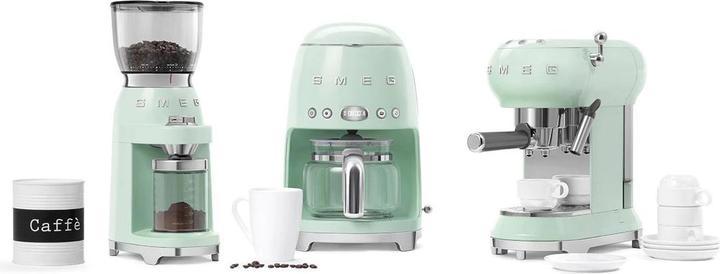 Actual product image Smeg CGF11PGEU 50's style, die-cast aluminium housing, lacquered, pastel green