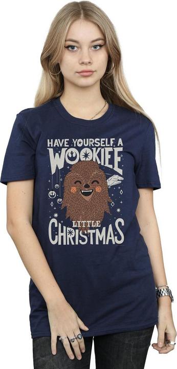 Immagine prodotto Star Wars Wookiee Little Christmas Maglietta Ampia Donna (XXL)