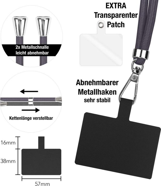 Immagine prodotto Nalia Collana universale per cellulare con cuscinetto