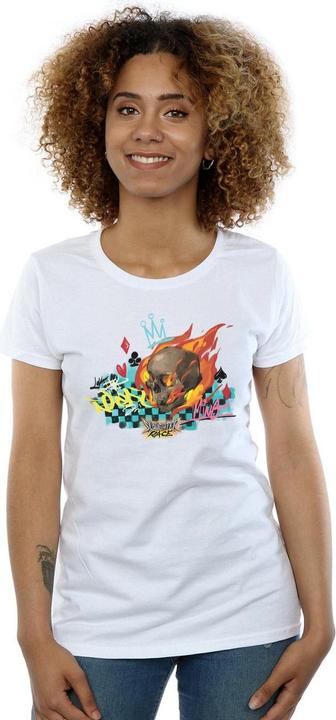 Actual product image Disney Womens/Ladies Wreck It Ralph Race Skull Cotton T-Shirt (XXL)