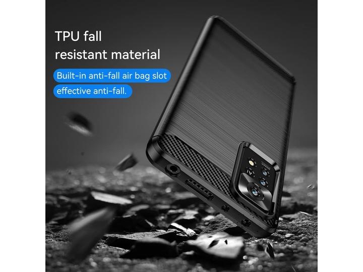 Actual product image Screenguard Xiaomi Redmi Note 11 Pro+ 5G Case Carbon Brushed Soft TPU (Xiaomi Redmi Note 11 Pro+ 5G)