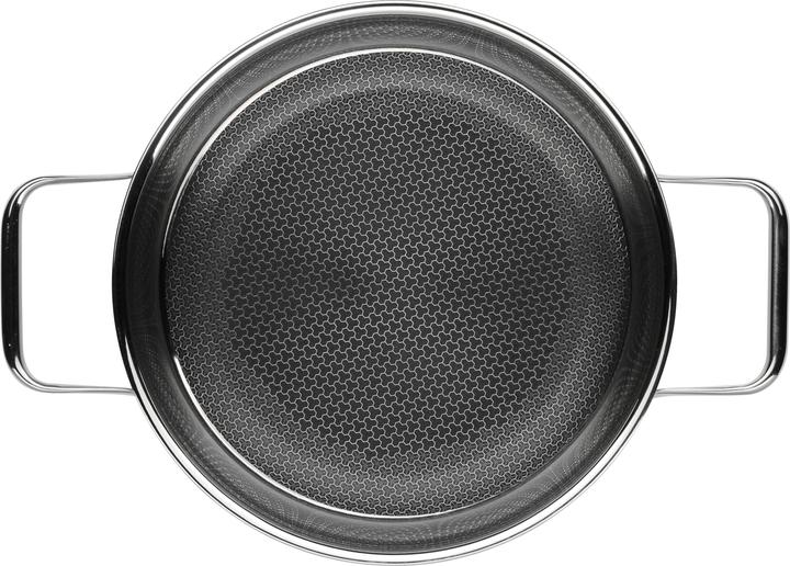 Produktbild WMF Edelstahlpfanne Servierpfanne 24cm Wabenboden Profi Resist Induktion beschichtet (24 cm, Bratpfanne, Edelstahl)
