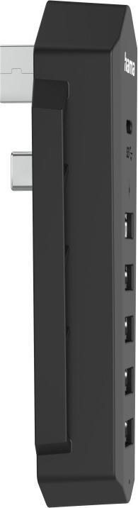 Actual product image Hama 6in1 USB Hub for Playstation 5, 6 ports (1x USB-C, 5x USB-A), Black (PS5)