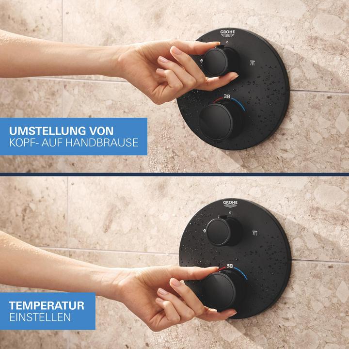 Actual product image Grohe Precision Thermostat Unterputz-Duschsystem mit Vitalio Start 250 Kopfbrause und Vitalio Start 110 Ha