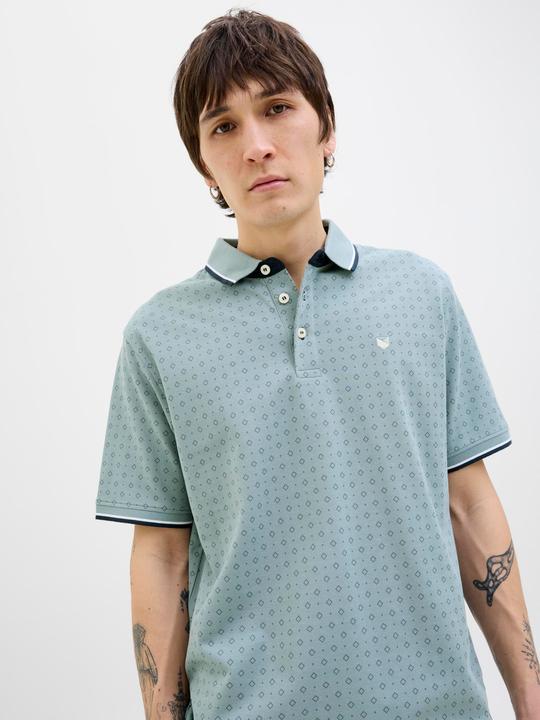 Actual product image Jack & Jones All Over Print Polokragen Poloshirt Poloshirt (XS)