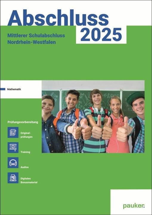 Image du produit Abschluss 2025 - MSA Realschule NRW - Aufgabenband - Originalprüfungen mit Trainingsteil für da (Allemand, Bergmoser+HöllerVerlagAG, 2024)