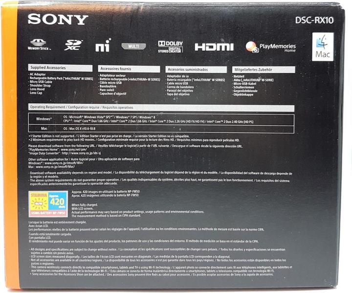 Productafbeelding Sony Cyber-shot DSC RX10 (24 - 200 mm, 20.20 Mpx, 1")