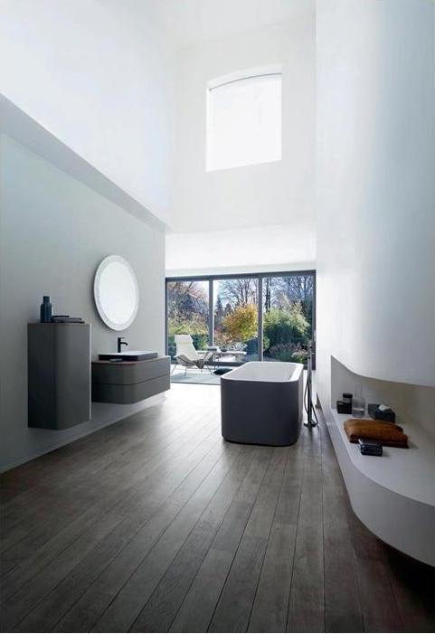 Actual product image Duravit Oval bathtub Happy D,2 Plus 80 x 180 cm graphite smooth matt 7004538000000 (170 l, 180 cm, 80 cm)