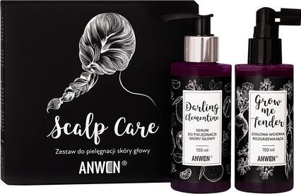 Anwen ANWEN SET Scalp Care zestaw do pielęgnacji skóry głowy Grow Me Tender ziołowa wcierka rozgrzew