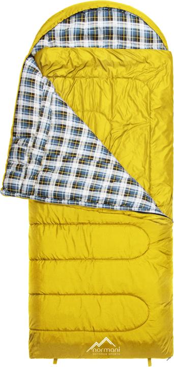 Produktbild Normani 4-in-1 Schlafsack „Antarctica“ (RV rechts) Gelb (220 cm)