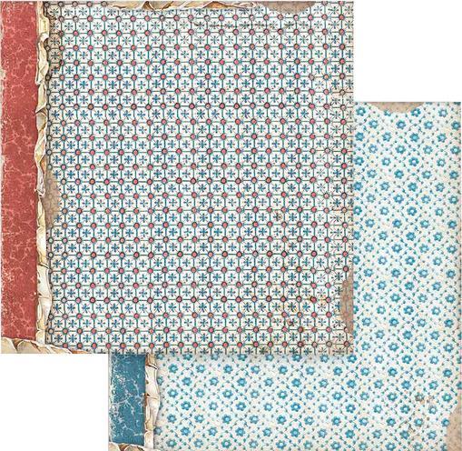 Produktbild Stamperia Scrapbook-Block "Vintage Library Backgrounds", 10 Bogen, 30,5 x 30,5 cm (190 g/m², 10 x)