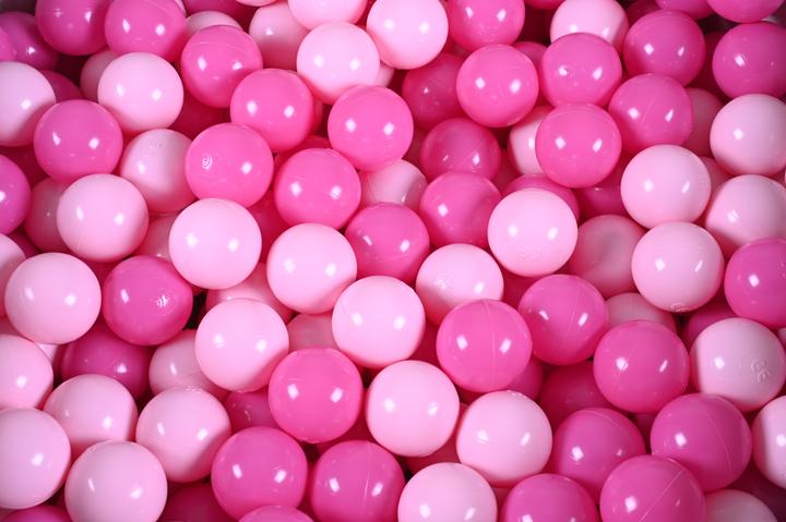 Produktbild Knorrtoys Bällebad soft - "Grey white stars" - 300 balls soft pink (ca. 6cm Durchmesser)