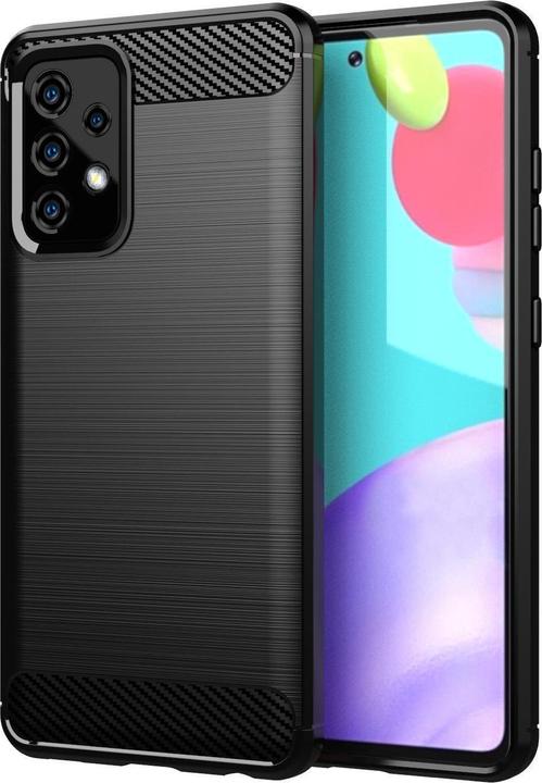 Image du produit Cadorabo TPU Ultra Slim carbon edelstahl Combi Cover (Samsung Galaxy A72 5G)