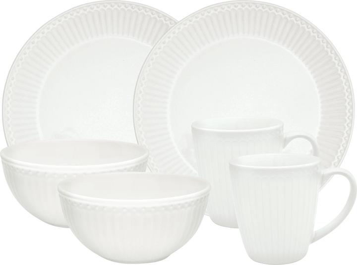 Actual product image Greengate Alice breakfast set white 6 pcs (6 Piece)