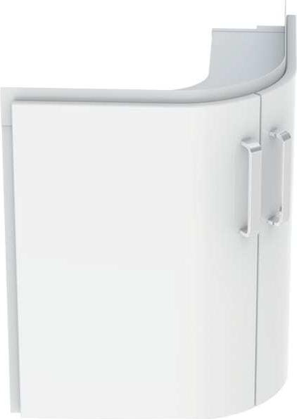 Geberit Eck Handwaschbecken Unterschrank Renova Nr. 1 Comprimo Neu 482x605x482mm Weiss matt/Weiss Ho