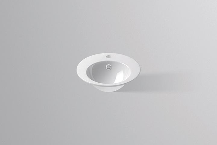 Produktbild Alape Einbaubecken EB.K400H, rund Ø 40,0cm, 2003200000, weiss (480 mm, 400 mm)