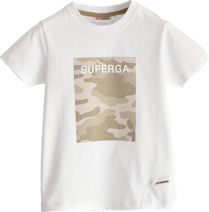 Actual product image Superga Childrens/Kids Camo Logo Capped Sleeved T-Shirt (110)