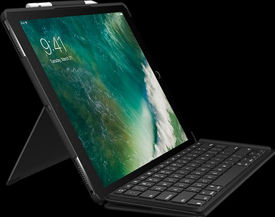 Produktbild Logitech Slim Combo (CH, iPad Pro 12.9 2015 (1. Gen), iPad Pro 12.9 2017 (2. Gen))