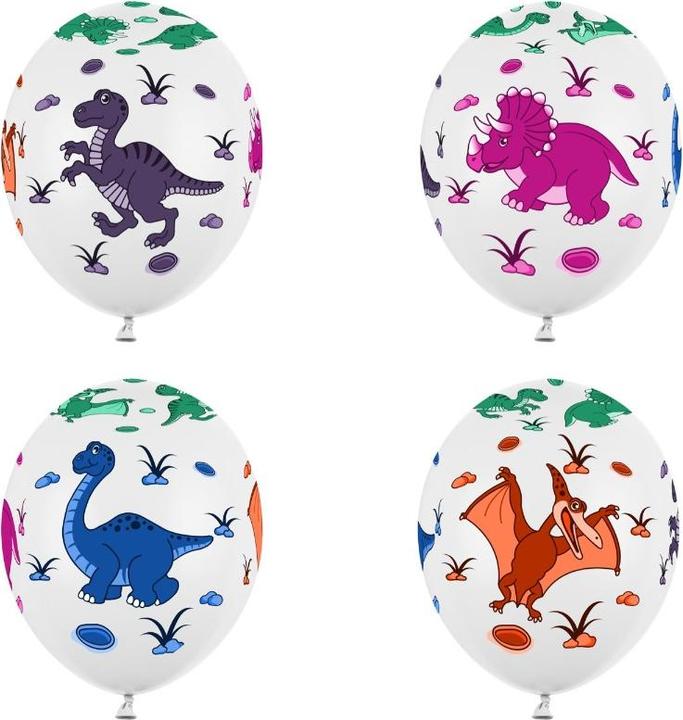 Actual product image Partydeco Dinosaur balloons - 6 pieces