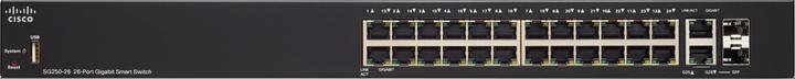 Produktbild Cisco 250 Series SG250-26P - Switch - Smart - 24 x 10/100/1000 (PoE+) (24 Ports)